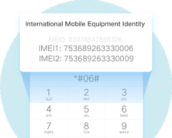 IMEI Tracker logo with full information of how to track your device. 